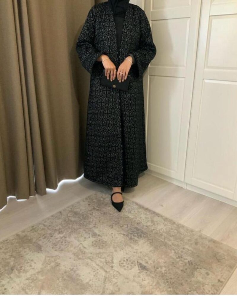 Noor Textured Jacket Abaya - SOLD OUT