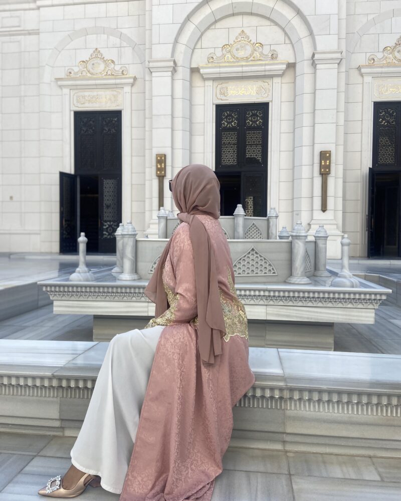Blush Royale Lace Abaya